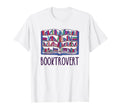 Booktrovert Librarian Book Lover T-Shirt - Minimalist Print Men Women - T-Shirt, Sweatshirt, Hoodie