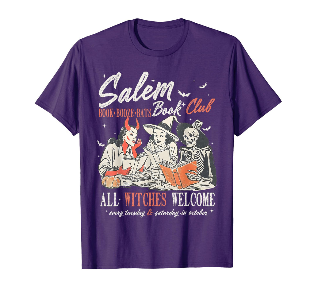 Salem Book Club Witchy Witch Spooky T-Shirt - Aesthetic Graphic Unisex - T-Shirt, Sweatshirt, Hoodie