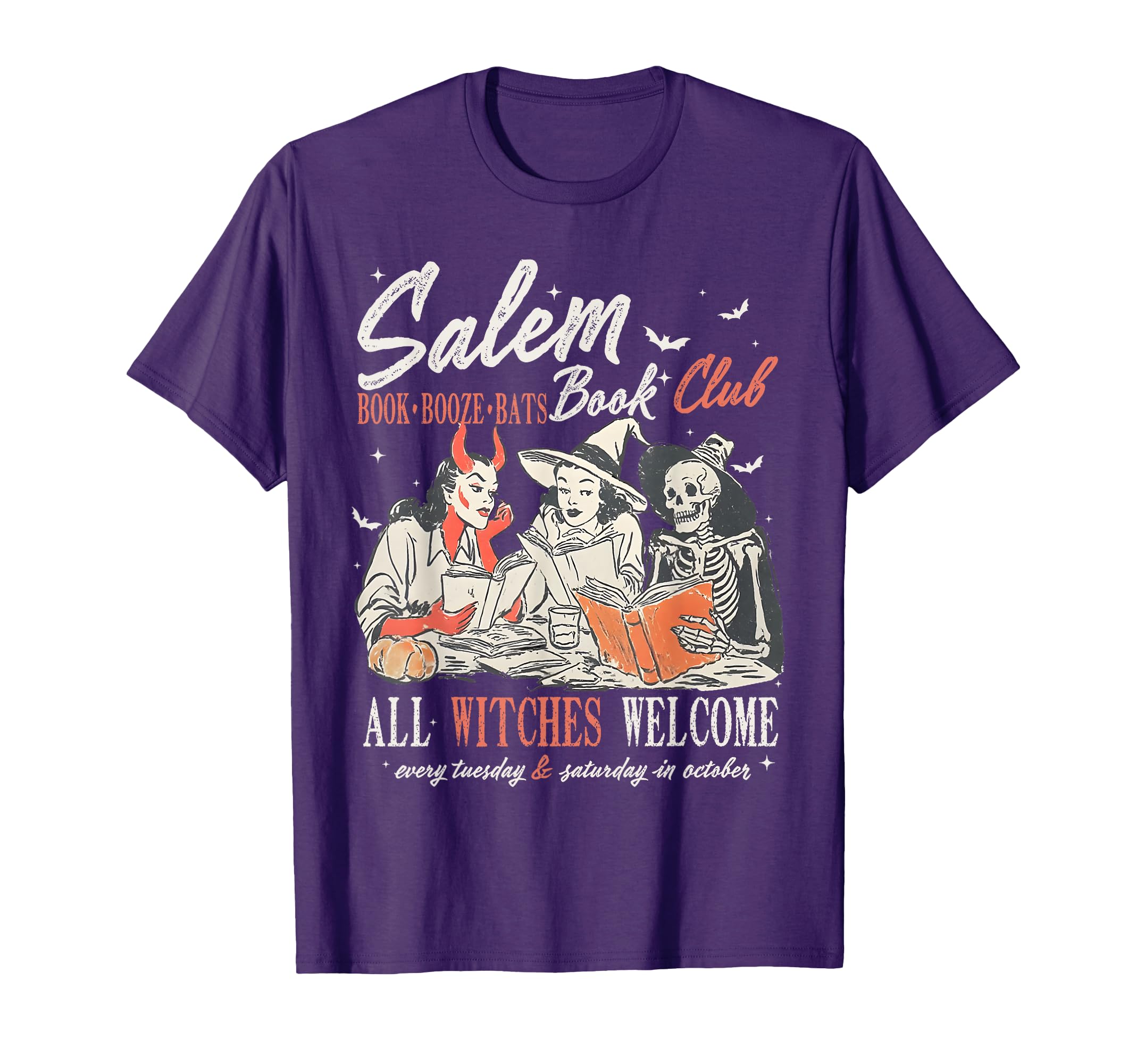 Salem Book Club Witchy Witch Spooky T-Shirt - Aesthetic Graphic Unisex - T-Shirt, Sweatshirt, Hoodie