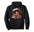Fireside Tales Bibliophile Bones Santa Hoodie - Unique Graphic Unisex - T-Shirt, Sweatshirt, Hoodie
