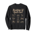 Reading Is Self Care Bookish Mental Sweatshirt - Aesthetic Graphic Unisex - T-Shirt, Sweatshirt, Hoodie