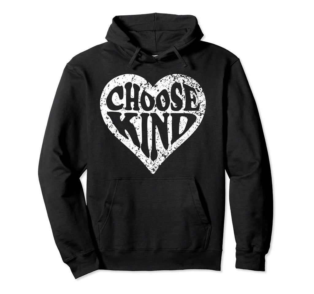 Choose Kind Heart Bullying Kindness Hoodie - Trendy Graphic for Adults - T-Shirt, Sweatshirt, Hoodie