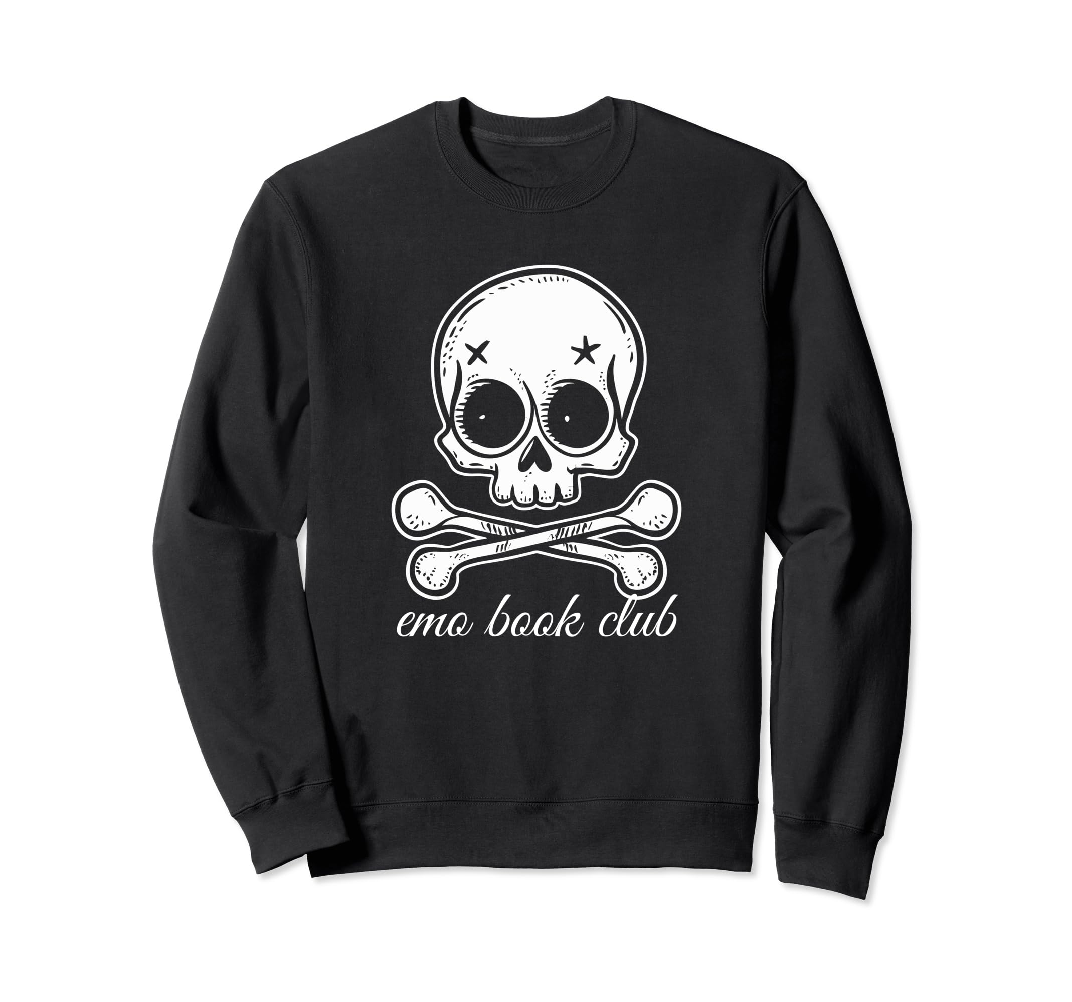Emo Book Club Gothic Reading Dark Sweatshirt - Streetwear Style for Adults - T-Shirt, Sweatshirt, Hoodie