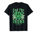 End Stigma Groovy Smile Face Mental T-Shirt - Minimalist Print Unisex - T-Shirt, Sweatshirt, Hoodie