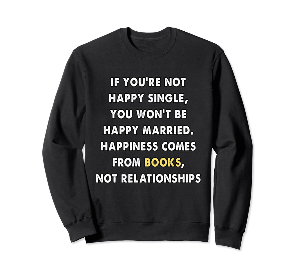 Book Lover Bibliophile Sweatshirt - Minimalist Print for Adults - T-Shirt, Sweatshirt, Hoodie