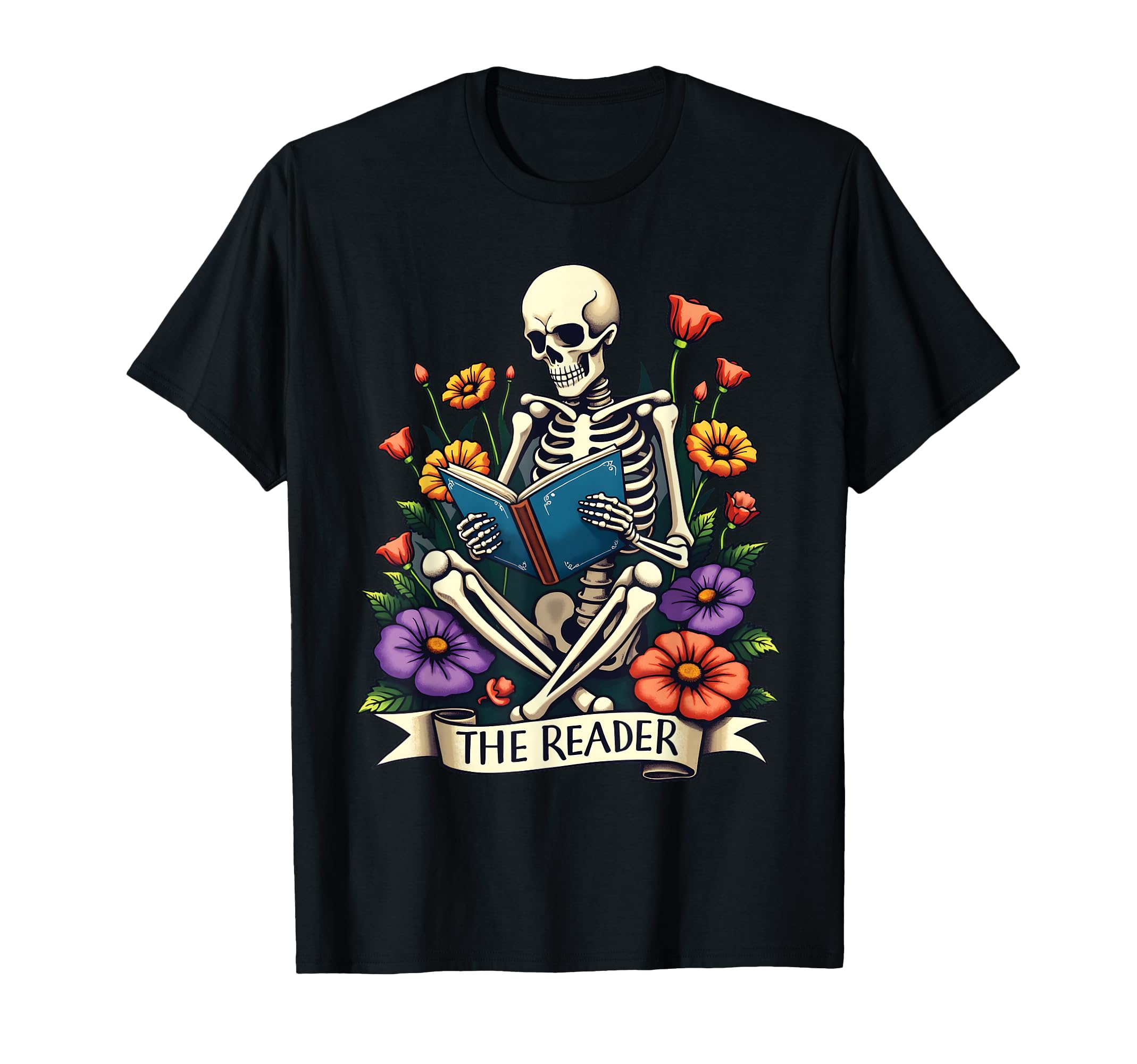 Reader Tarot Card Skeleton Reading T-Shirt - Streetwear Style Men Women - T-Shirt, Sweatshirt, Hoodie