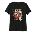 Zzz Library Cartoon Reader Owl Reading T-Shirt - Graphic Print for Adults - T-Shirt, Sweatshirt, Hoodie