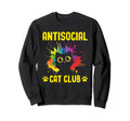 Antisocial Cat Club Introvert Cat Sweatshirt - Casual Everyday Wear Unisex - T-Shirt, Sweatshirt, Hoodie