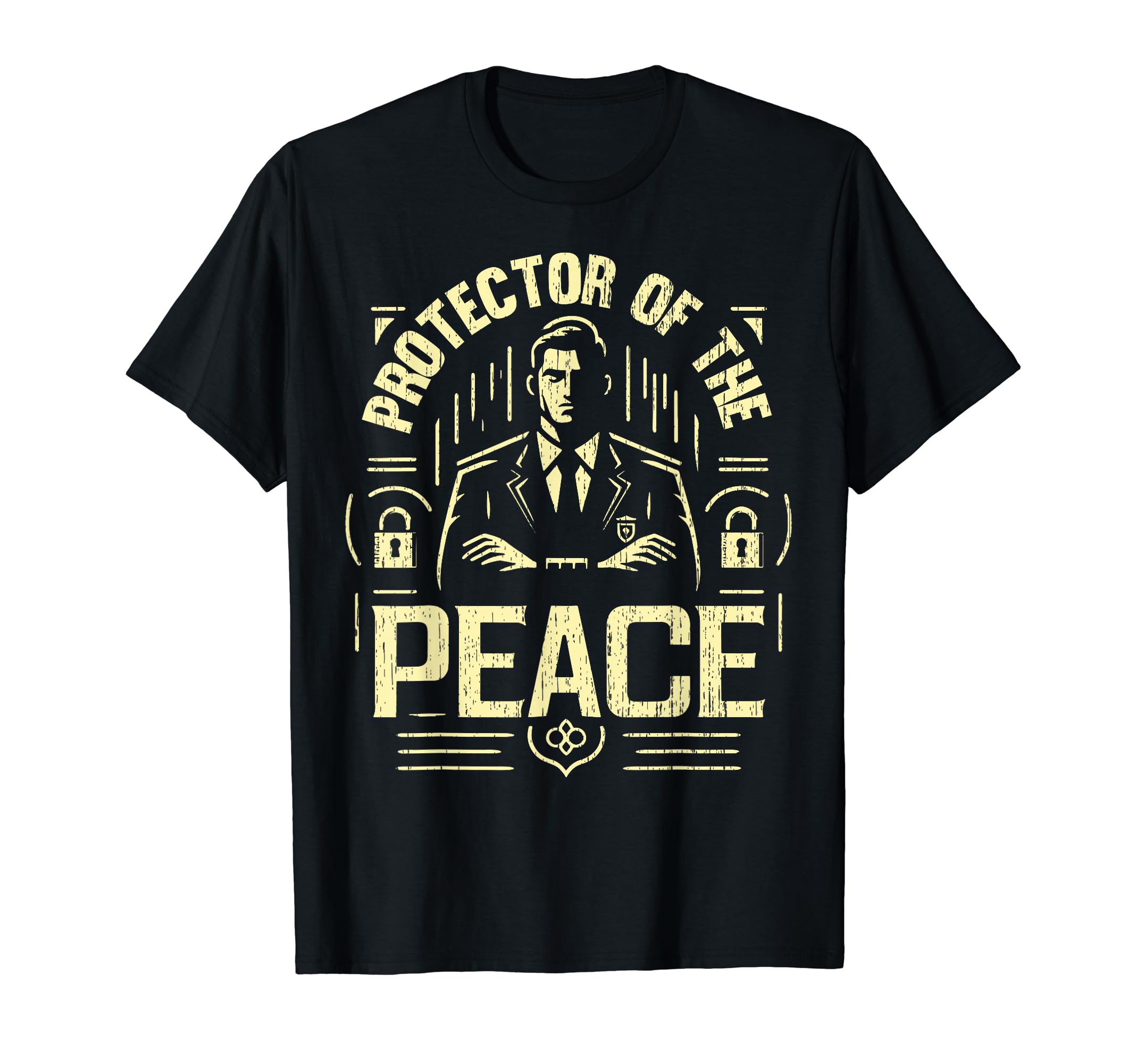 Protector Peace Security T-Shirt - Unique Graphic Men Women - T-Shirt, Sweatshirt, Hoodie