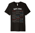 Library Due Date Stamp Card Librarian T-Shirt - Streetwear Style Men Women - T-Shirt, Sweatshirt, Hoodie