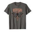 Antisocial Butterfly Introvert Moth T-Shirt - Trendy Graphic for Adults - T-Shirt, Sweatshirt, Hoodie