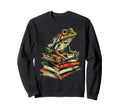 Books Frog Book Lover Bookworm Sweatshirt - Novelty Apparel for Adults - T-Shirt, Sweatshirt, Hoodie