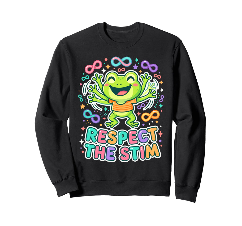 Respect Stim Infinity Frog Sweatshirt - Graphic Print Men Women - T-Shirt, Sweatshirt, Hoodie