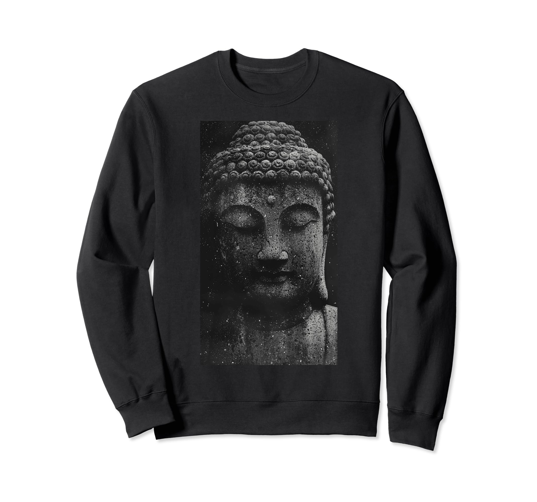 Buddha Statue Buddha Meditation Sweatshirt - Aesthetic Graphic Unisex - T-Shirt, Sweatshirt, Hoodie