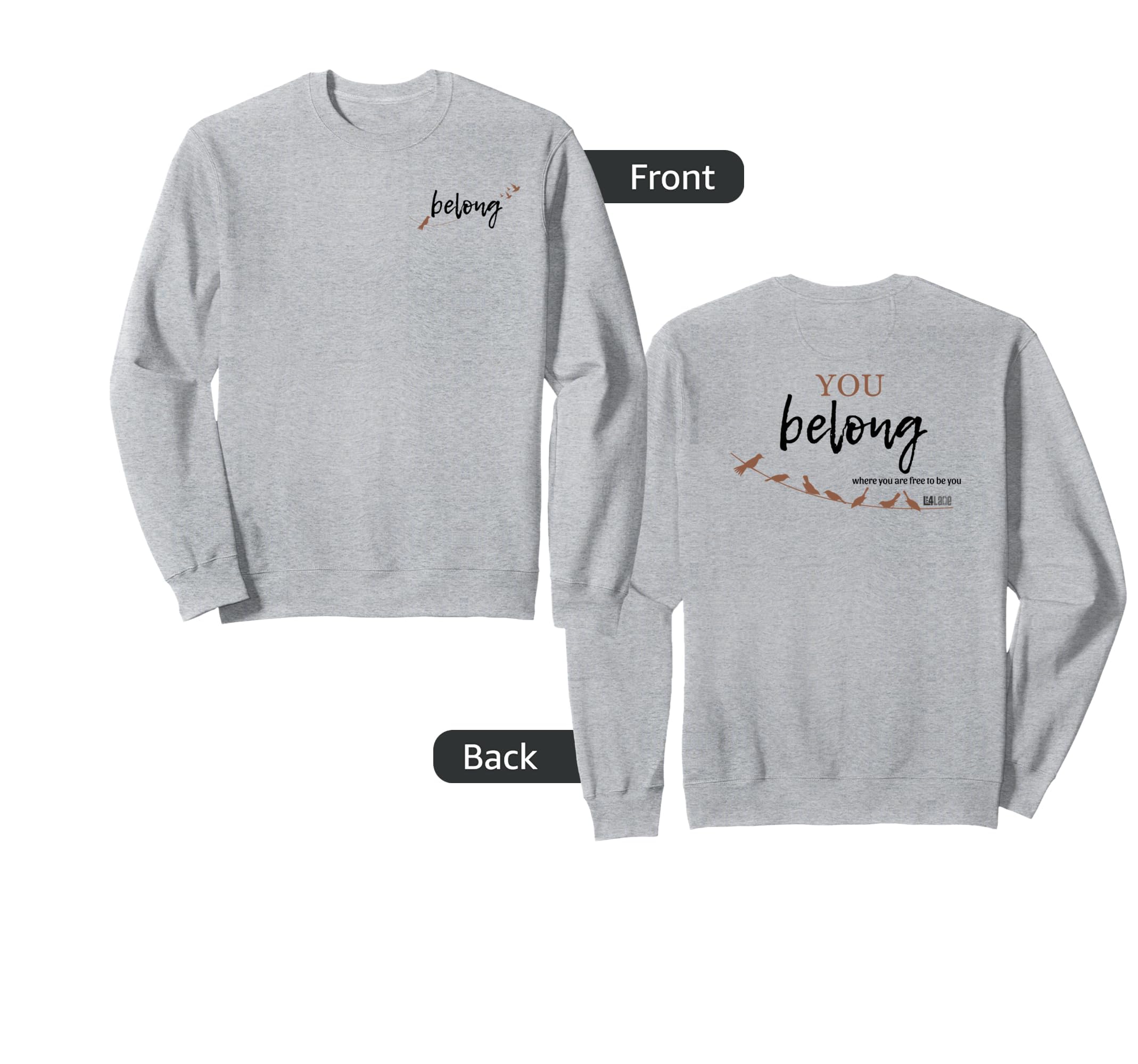 You Belong Live4Lane Mental Health Sweatshirt - Streetwear Style for Adults - T-Shirt, Sweatshirt, Hoodie