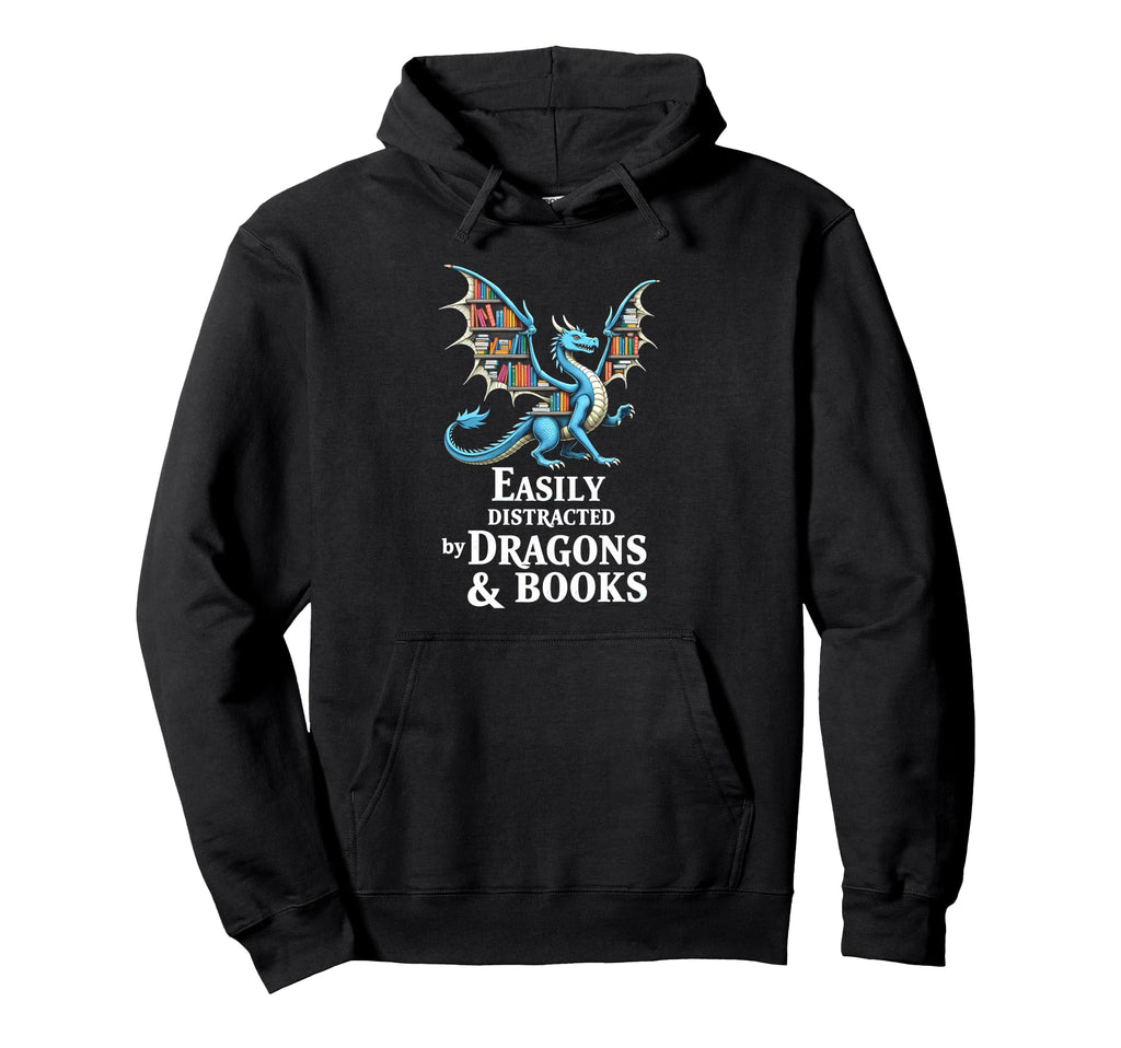 Whimsical Easily Distracted Dragons And Hoodie - Custom Art Print Unisex - T-Shirt, Sweatshirt, Hoodie