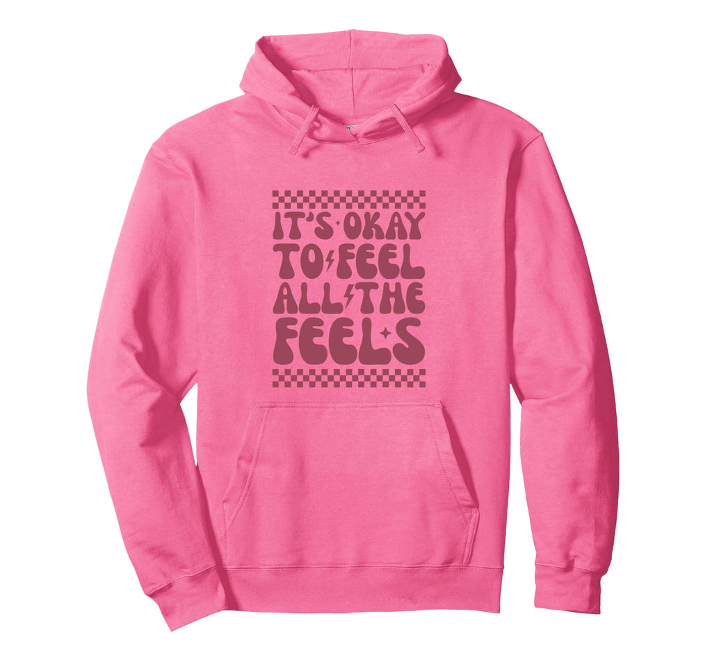Its Okay To Feel All Feels Sped Hoodie - Streetwear Style for Adults - T-Shirt, Sweatshirt, Hoodie
