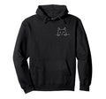 Cat Face Peeking Funny Cat Lover Hoodie - Streetwear Style for Adults - T-Shirt, Sweatshirt, Hoodie