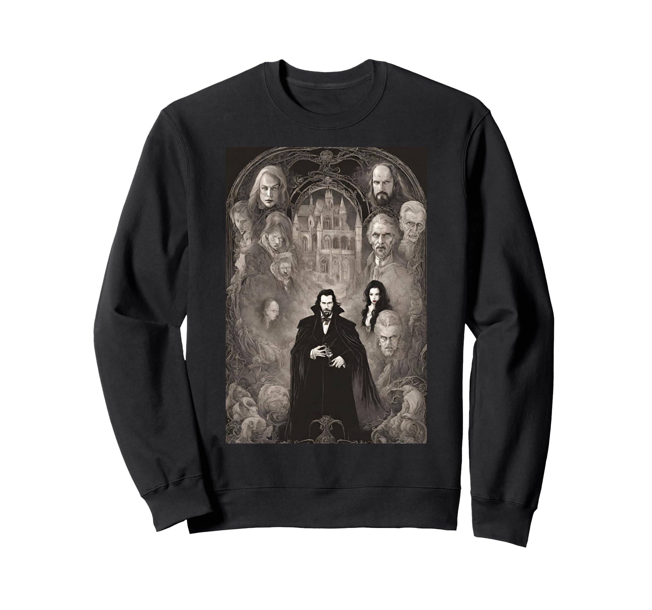 Dracula Bram Stoker Imaginative Sweatshirt - Unique Graphic Men Women - T-Shirt, Sweatshirt, Hoodie