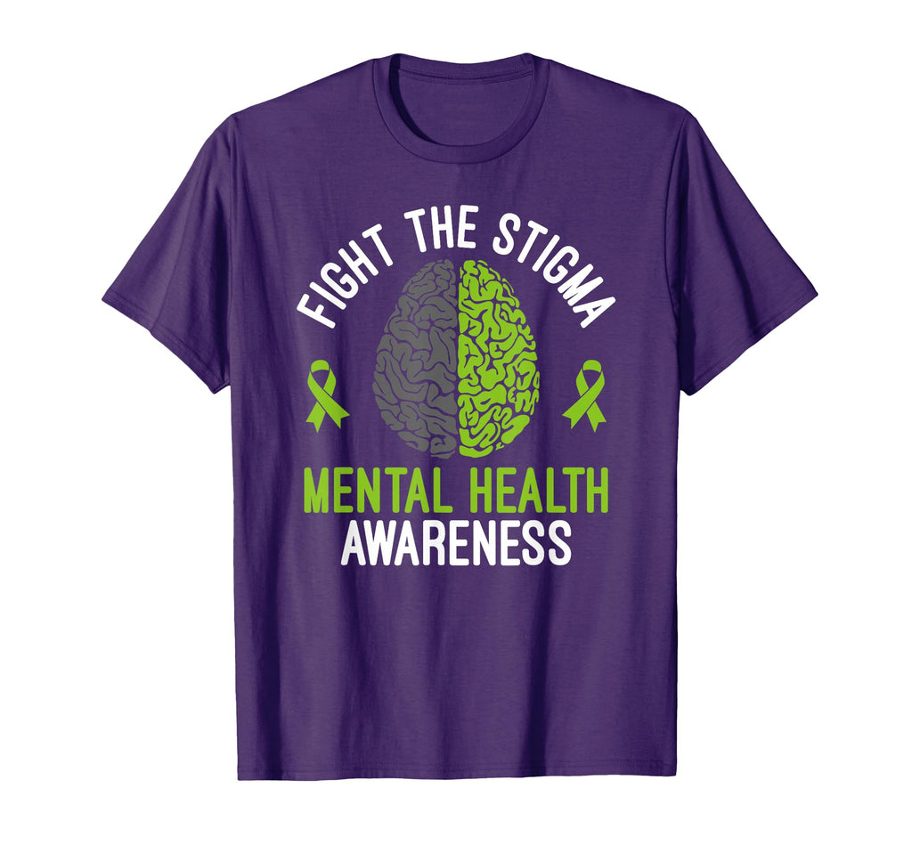 Mental Health Fight Stigma Mental T-Shirt - Fun Novelty Design for Adults - T-Shirt, Sweatshirt, Hoodie