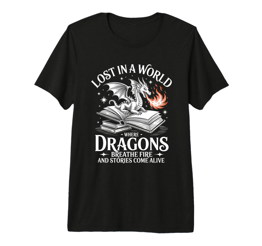 Lost World Dragons Breath Fire Stories T-Shirt - Unique Graphic Unisex - T-Shirt, Sweatshirt, Hoodie