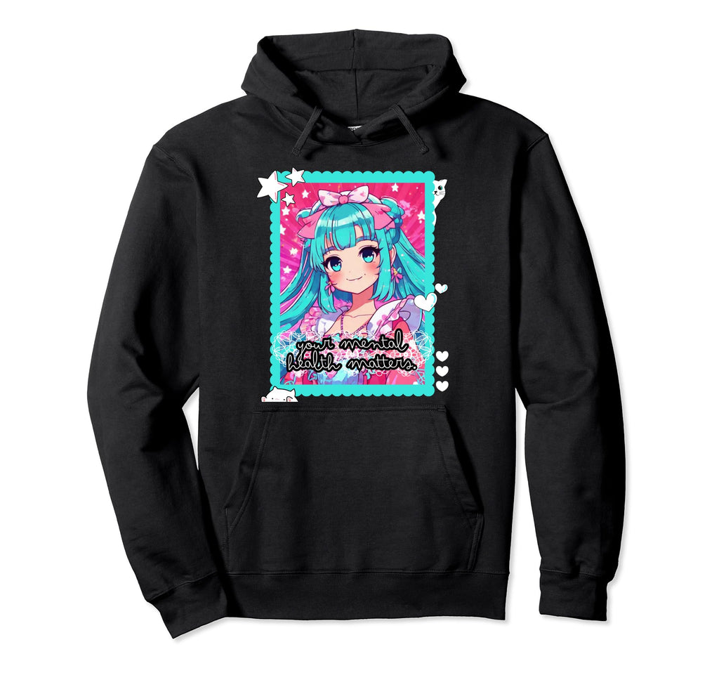 Kawaii Darkness Empowered Soul Anime Hoodie - Aesthetic Graphic Unisex - T-Shirt, Sweatshirt, Hoodie