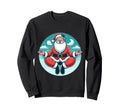 Meditation Santa Yoga Pose Relaxing Sweatshirt - Graphic Print Men Women - T-Shirt, Sweatshirt, Hoodie
