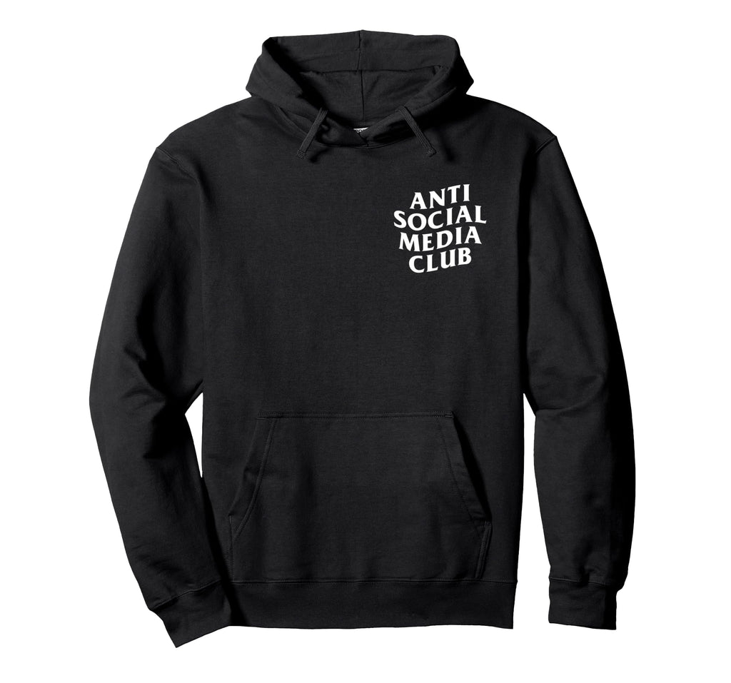 Anti Social Media Club Introverts Real Hoodie - Minimalist Print Men Women - T-Shirt, Sweatshirt, Hoodie