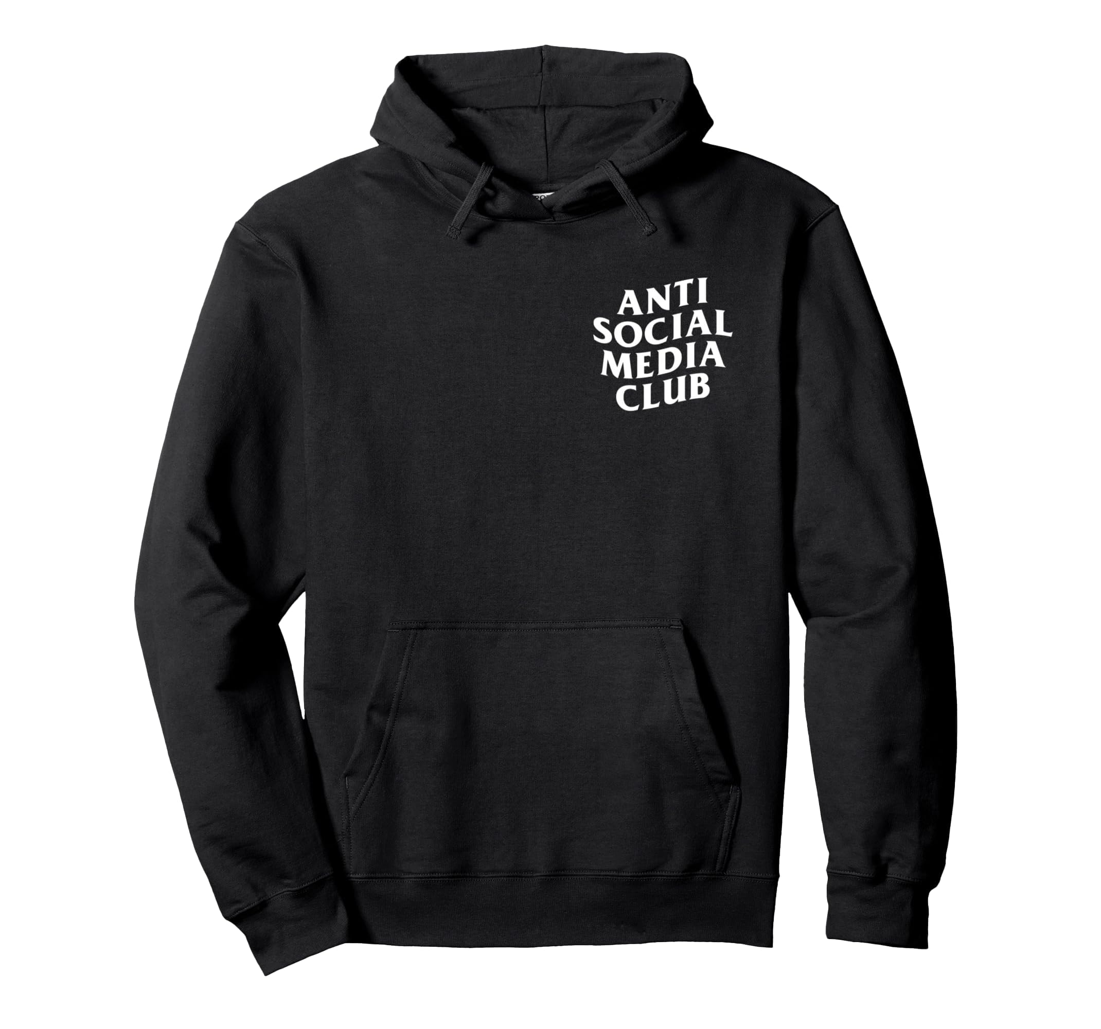 Anti Social Media Club Introverts Real Hoodie - Minimalist Print Men Women - T-Shirt, Sweatshirt, Hoodie