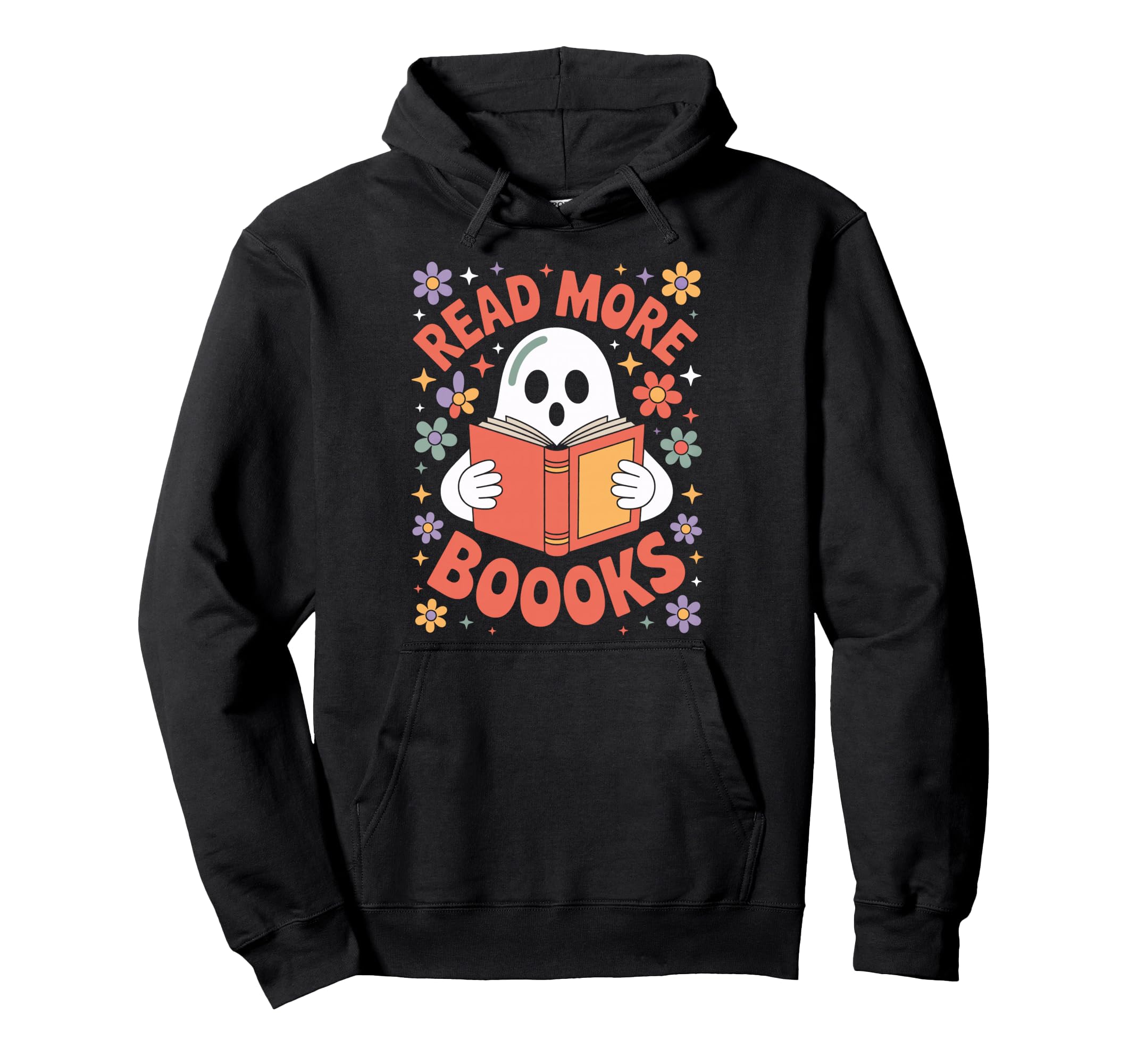 Halloween Book Club Read More Booooks Hoodie - Fun Novelty Design Unisex - T-Shirt, Sweatshirt, Hoodie