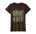 Boundaries Are Healthy Mental Health T-Shirt - Custom Art Print for Adults - T-Shirt, Sweatshirt, Hoodie