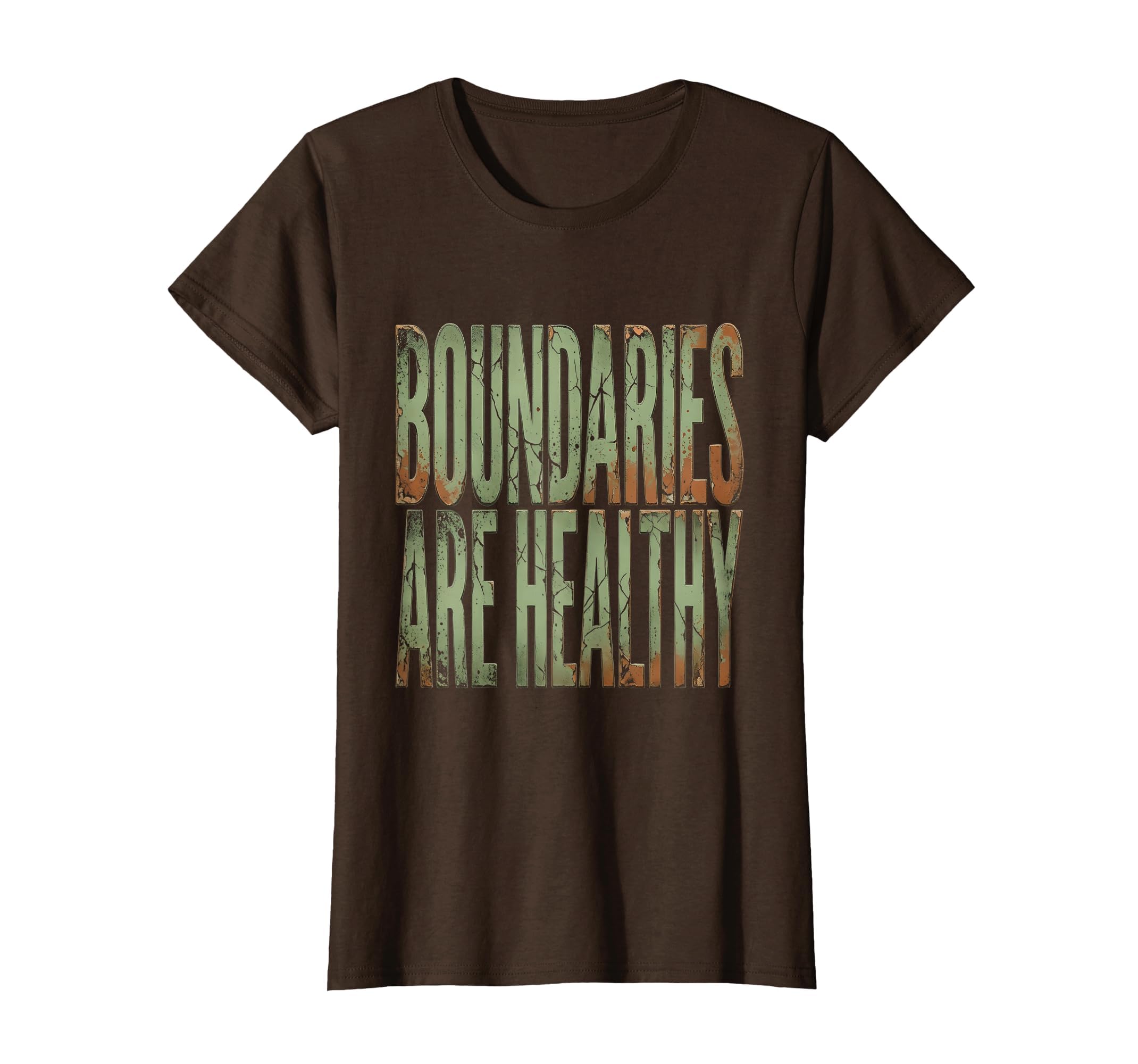 Boundaries Are Healthy Mental Health T-Shirt - Custom Art Print for Adults - T-Shirt, Sweatshirt, Hoodie