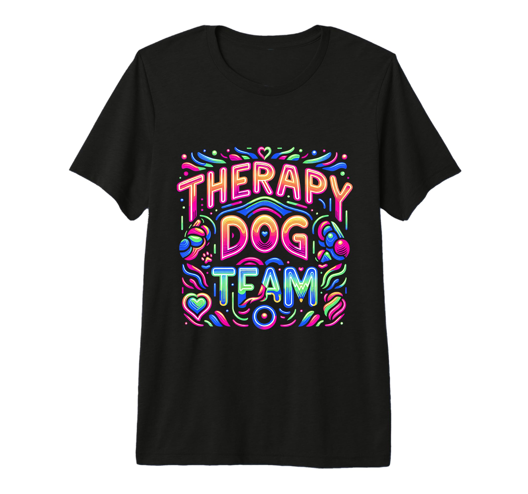 Therapy Dog Team Animal Support T-Shirt - Trendy Graphic for Adults - T-Shirt, Sweatshirt, Hoodie