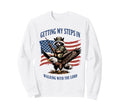 Getting My Steps Walking Lord Sweatshirt - Aesthetic Graphic Men Women - T-Shirt, Sweatshirt, Hoodie
