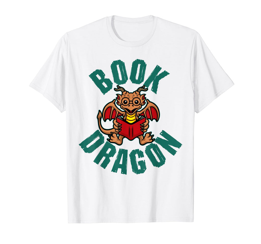 Book Dragon Reading Book Funny Dragon T-Shirt - Streetwear Style Men Women - T-Shirt, Sweatshirt, Hoodie