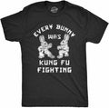 Mens Every Bunny was Kung Fu Fighting T Shirt Funny Graphic Tee Cool Easter Gift Fun Unisex T-shirt, Sweatshirt, Hoodie, Long Sleeve Tee - T-Shirt, Sweatshirt, Hoodie
