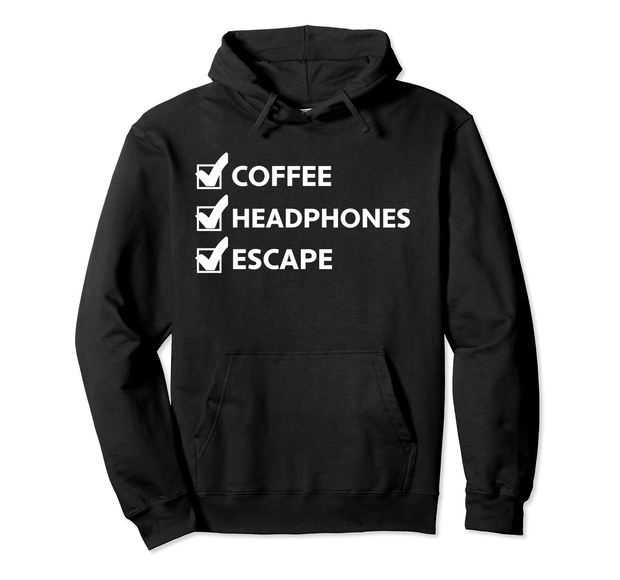 Funny Coffee Audiobook Lovers Stay Home Hoodie - Minimalist Print Unisex - T-Shirt, Sweatshirt, Hoodie