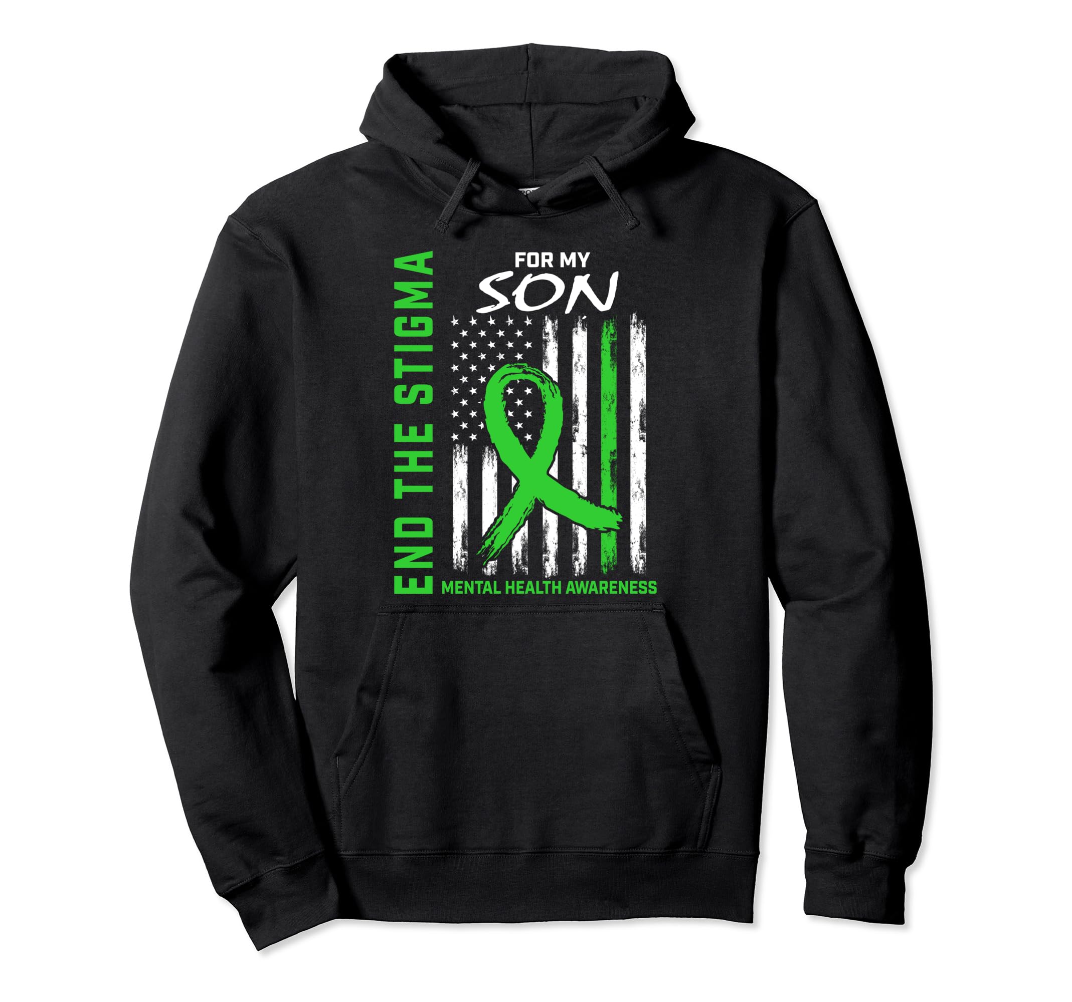 Mental Health Awareness End Stigma Hoodie - Unique Graphic Men Women - T-Shirt, Sweatshirt, Hoodie