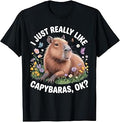 Funny Capybara Art for Men Women Kids Capybara Lover T-Shirt Unisex T-shirt, Sweatshirt, Hoodie, Long Sleeve Tee - T-Shirt, Sweatshirt, Hoodie