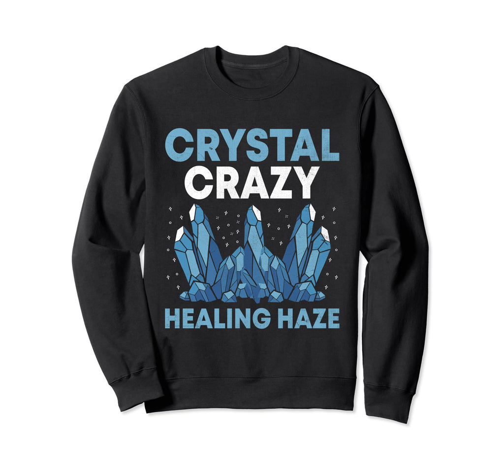 Spiritual Crystal Stones Healing Sweatshirt - Unique Graphic Men Women - T-Shirt, Sweatshirt, Hoodie
