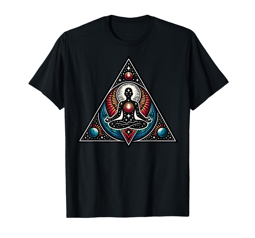 Cosmic Meditation Art Mindfulness T-Shirt - Trendy Graphic Unisex - T-Shirt, Sweatshirt, Hoodie