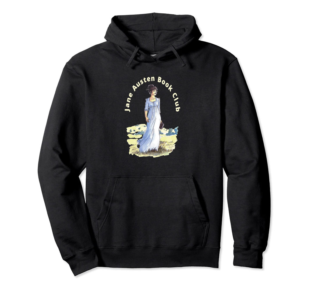 Jane Austen Book Club Old Portrait Hoodie - Casual Everyday Wear Unisex - T-Shirt, Sweatshirt, Hoodie