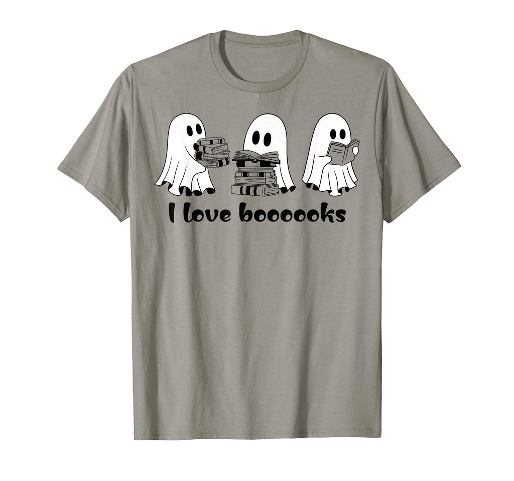 Ghosts Love Books Spooky Literary T-Shirt - Fun Novelty Design Men Women - T-Shirt, Sweatshirt, Hoodie
