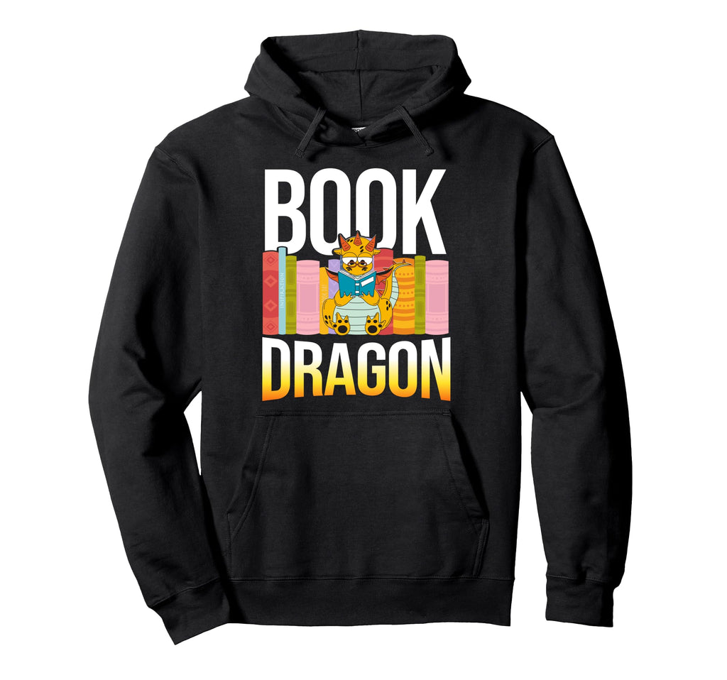 Reading Bookshelf Book Club Nerdy Hoodie - Fun Novelty Design for Adults - T-Shirt, Sweatshirt, Hoodie