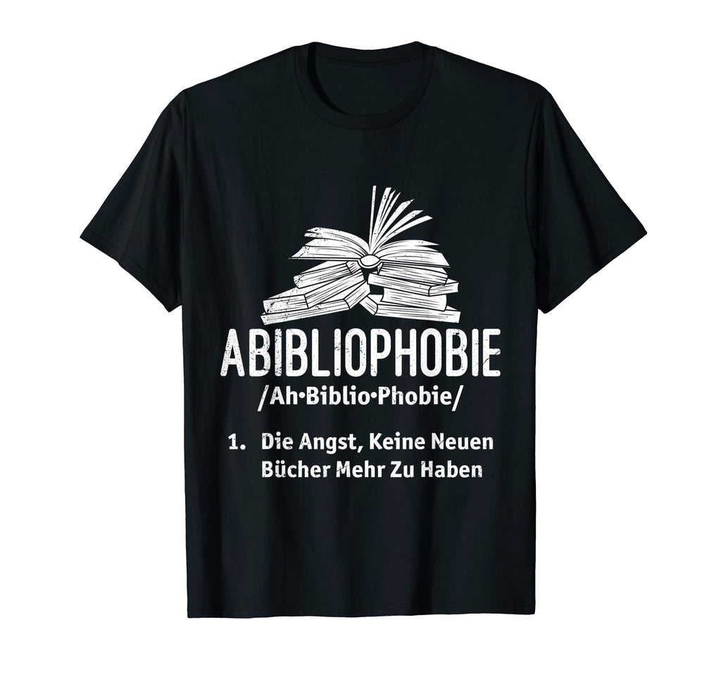Abibliophobia Book Lover Book Reader T-Shirt - Minimalist Print for Adults - T-Shirt, Sweatshirt, Hoodie