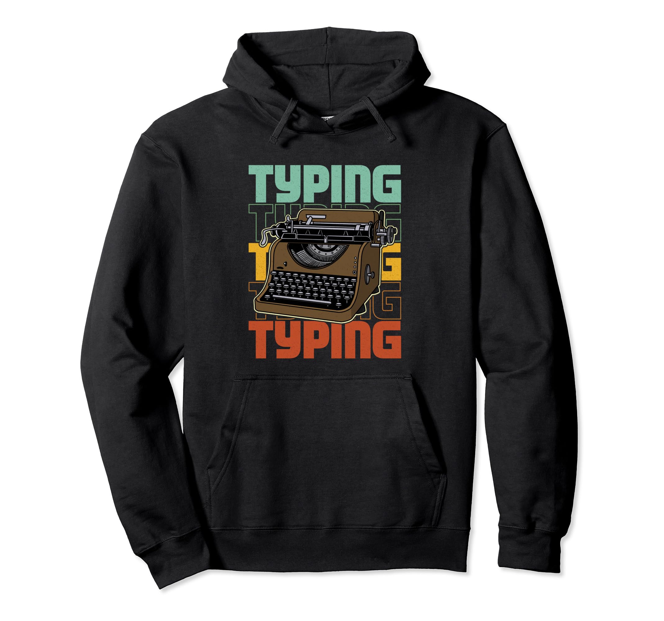 Typewriter Book Writing Literature Hoodie - Casual Everyday Wear Men Women - T-Shirt, Sweatshirt, Hoodie