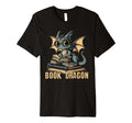 Nerdy Book Dragon Fantasy Bookworm T-Shirt - Novelty Apparel Men Women - T-Shirt, Sweatshirt, Hoodie
