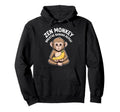 Zen Monkey Breathe Banana Repeat Hoodie - Minimalist Print Men Women - T-Shirt, Sweatshirt, Hoodie