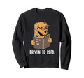 Golden Retriever Dog Glasses Book Sweatshirt - Streetwear Style for Adults - T-Shirt, Sweatshirt, Hoodie
