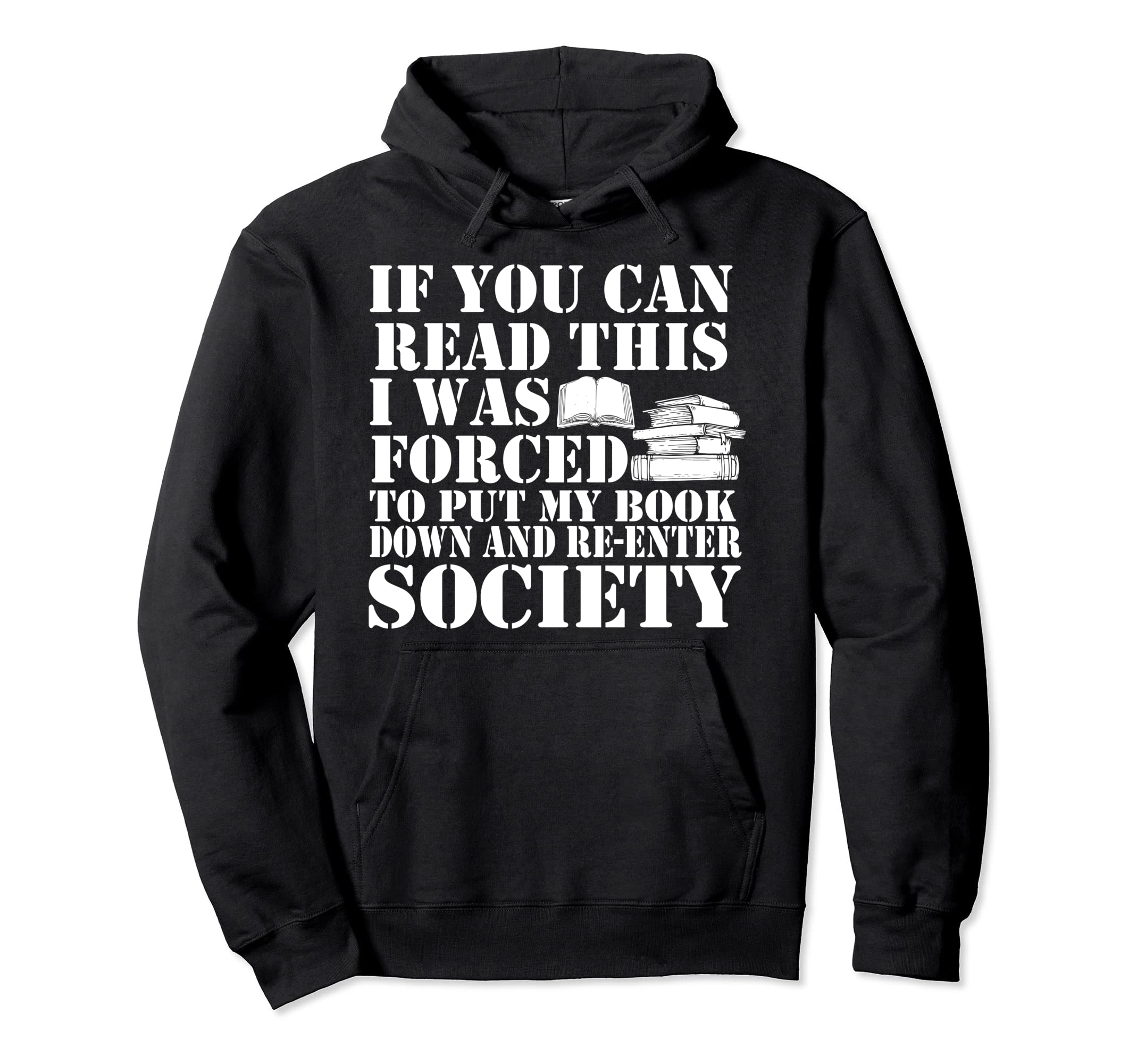 Book Nerd Reading Bookaholic Bookworm Hoodie - Custom Art Print Men Women - T-Shirt, Sweatshirt, Hoodie